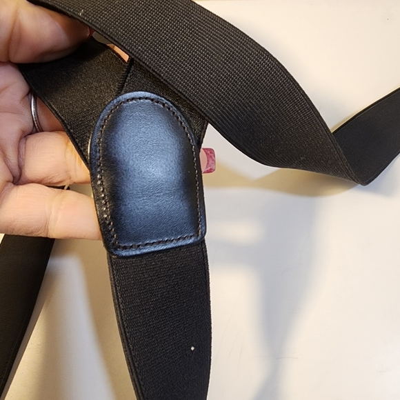 Black Suspenders with Adjustable Straps and Oval Attachments - Picture 8 of 11